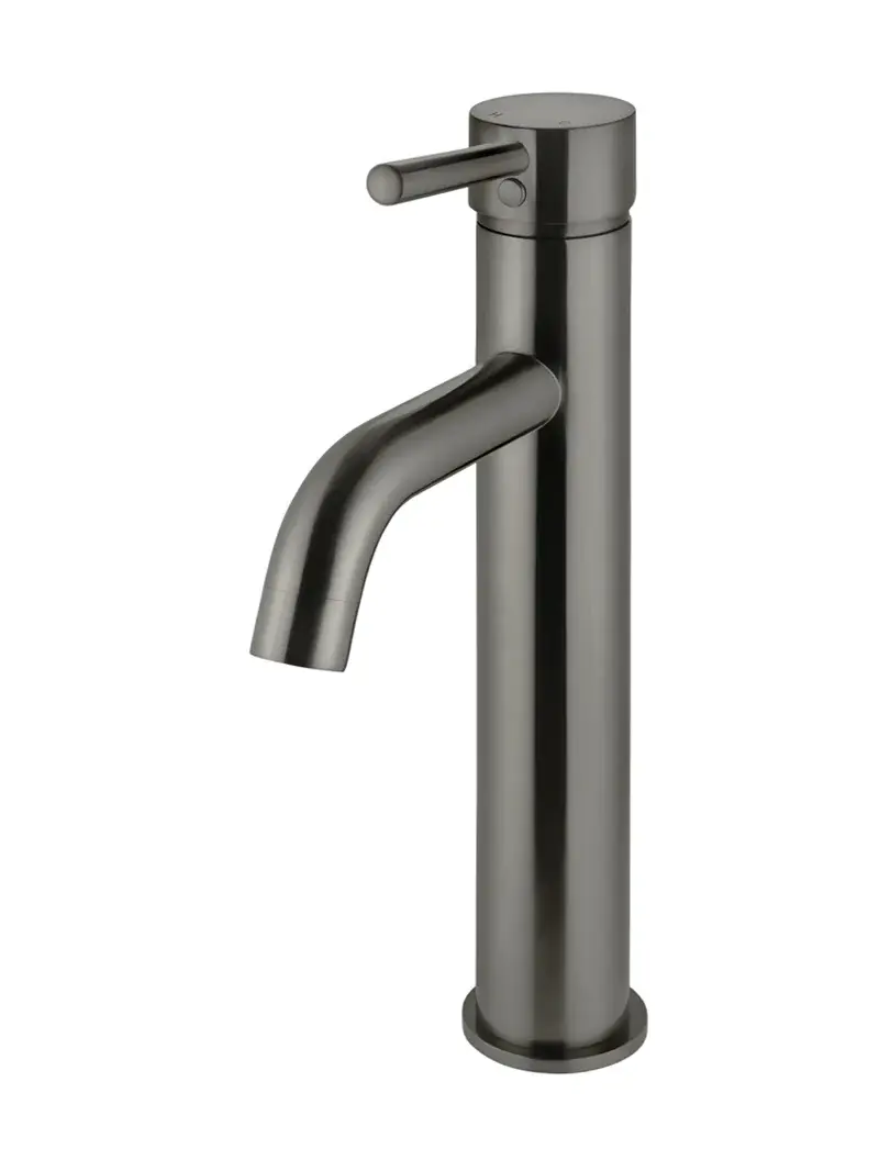 Round Tall Curved Basin Mixer 